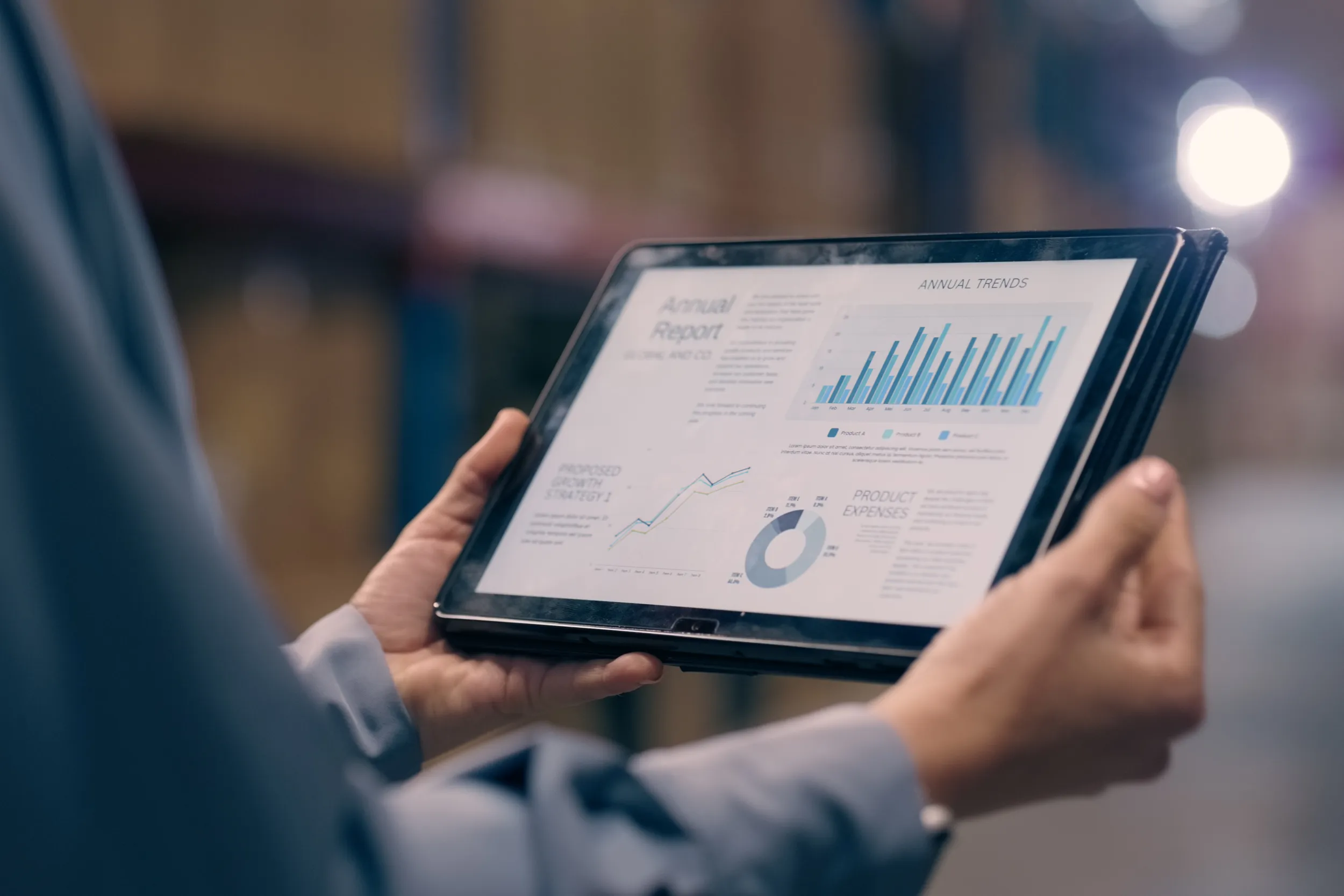 Analytics on a tablet