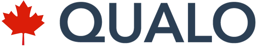 Qualo Logo woth maple leaf